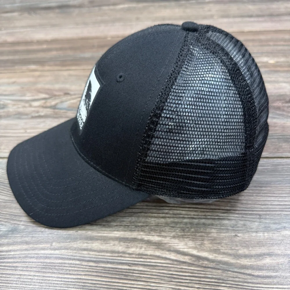 The North Face Mens OS Trucker Hat Black Half Dome Graphic Patch SnapBack